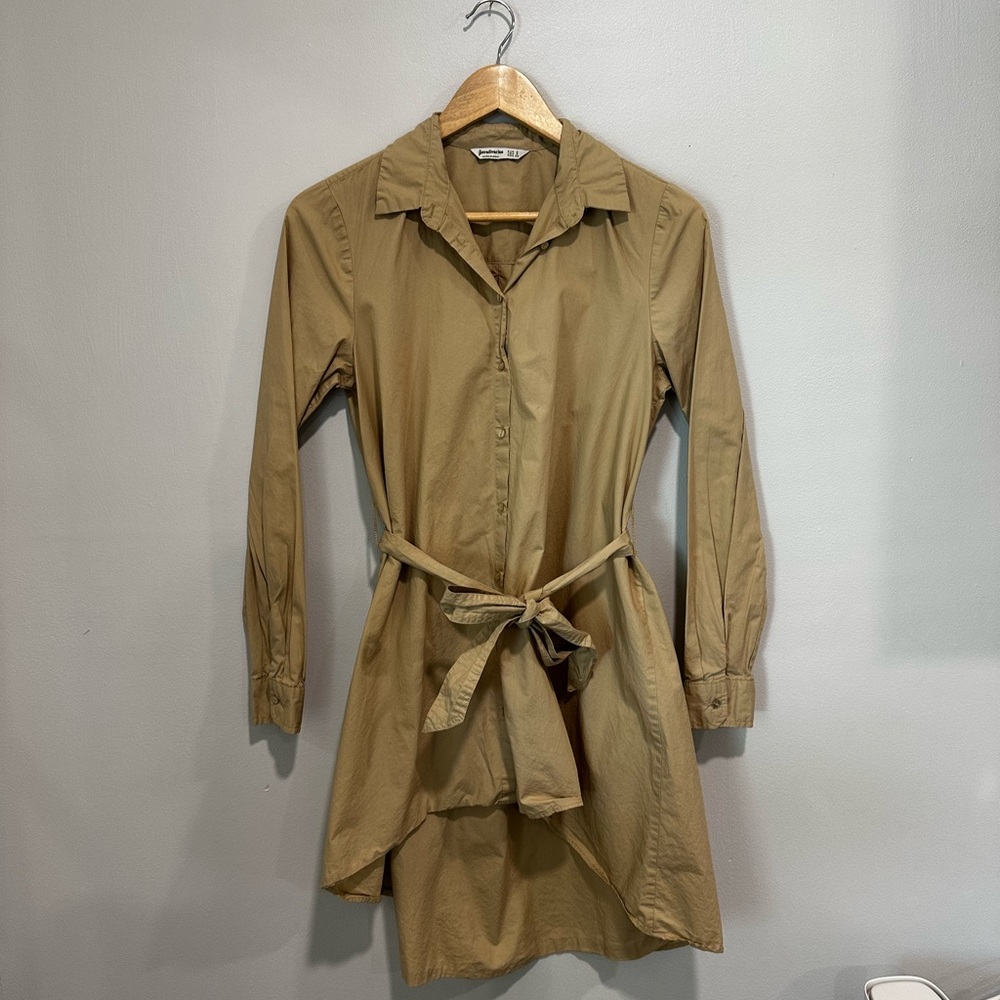 ASOS Tan Long Sleeve Blouse